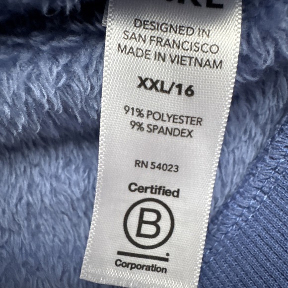 Athleta Girl Feelin Great‎ Sweatshirt, Blue, Comfortable Cozy, Size XXL 16 - Picture 5 of 7